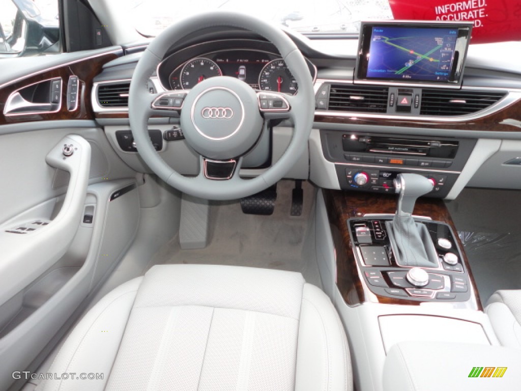 2013 Audi A6 3.0T quattro Sedan Titanium Gray Dashboard Photo #69120257