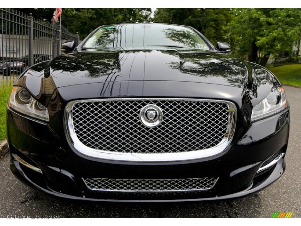 2012 XJ XJL Portfolio - Midnight Black / London Tan/Jet photo #2