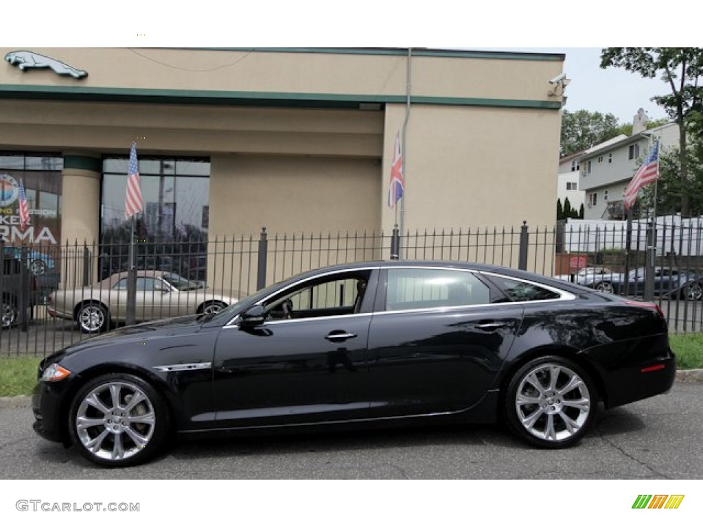 2012 XJ XJL Portfolio - Midnight Black / London Tan/Jet photo #3