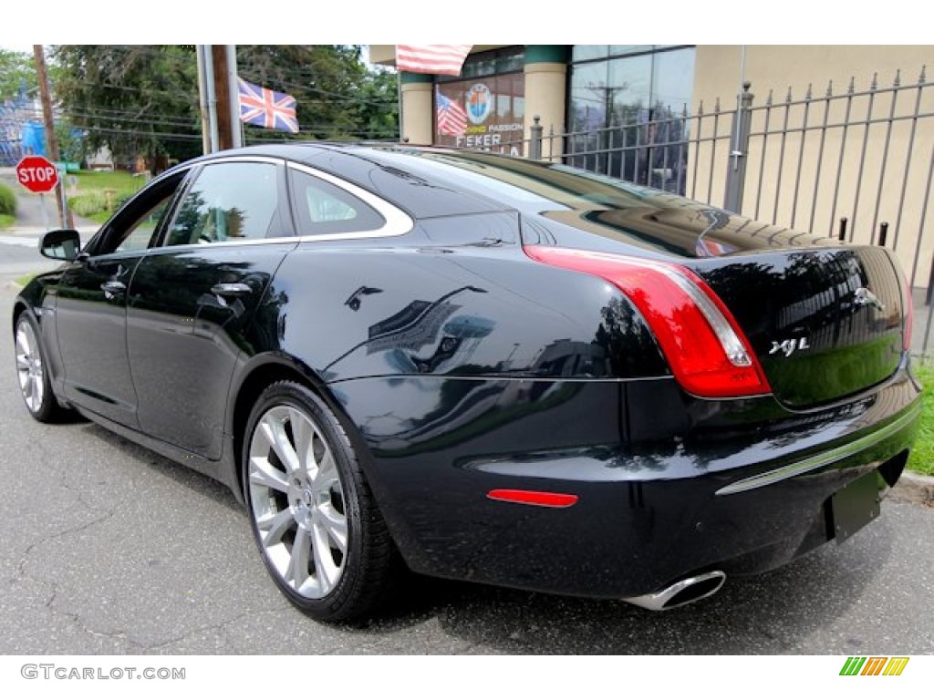 2012 XJ XJL Portfolio - Midnight Black / London Tan/Jet photo #4