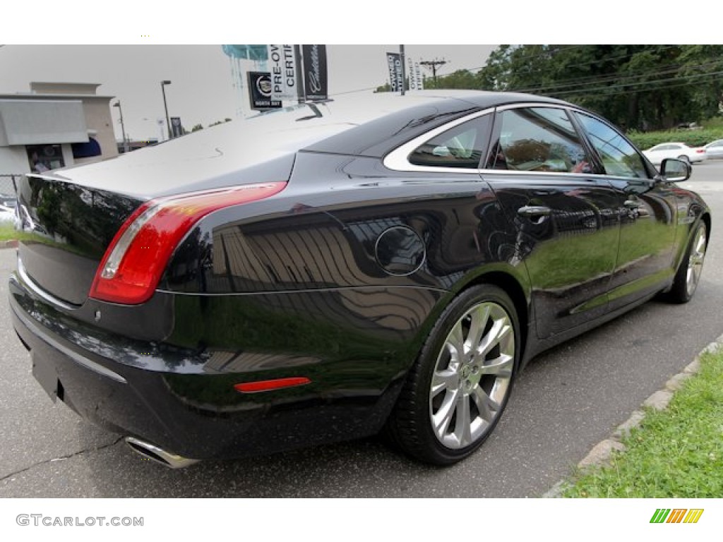 2012 XJ XJL Portfolio - Midnight Black / London Tan/Jet photo #7