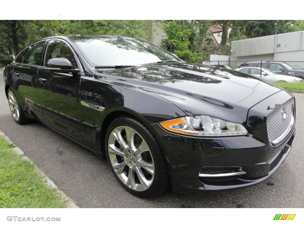 2012 XJ XJL Portfolio - Midnight Black / London Tan/Jet photo #8