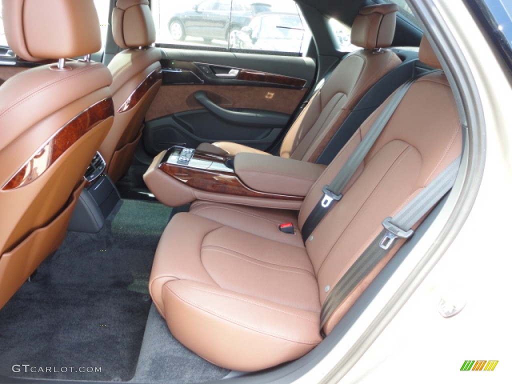 Nougat Brown Interior 2013 Audi A8 L 3.0T quattro Photo #69120437