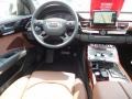 Nougat Brown 2013 Audi A8 L 3.0T quattro Dashboard