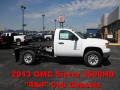 2013 Summit White GMC Sierra 3500HD Regular Cab 4x4 Chassis  photo #1