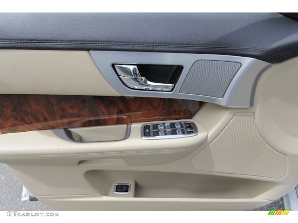2012 Jaguar XF Standard XF Model Barley/Warm Charcoal Door Panel Photo #69120659