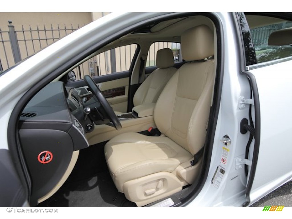 Barley/Warm Charcoal Interior 2012 Jaguar XF Standard XF Model Photo #69120668