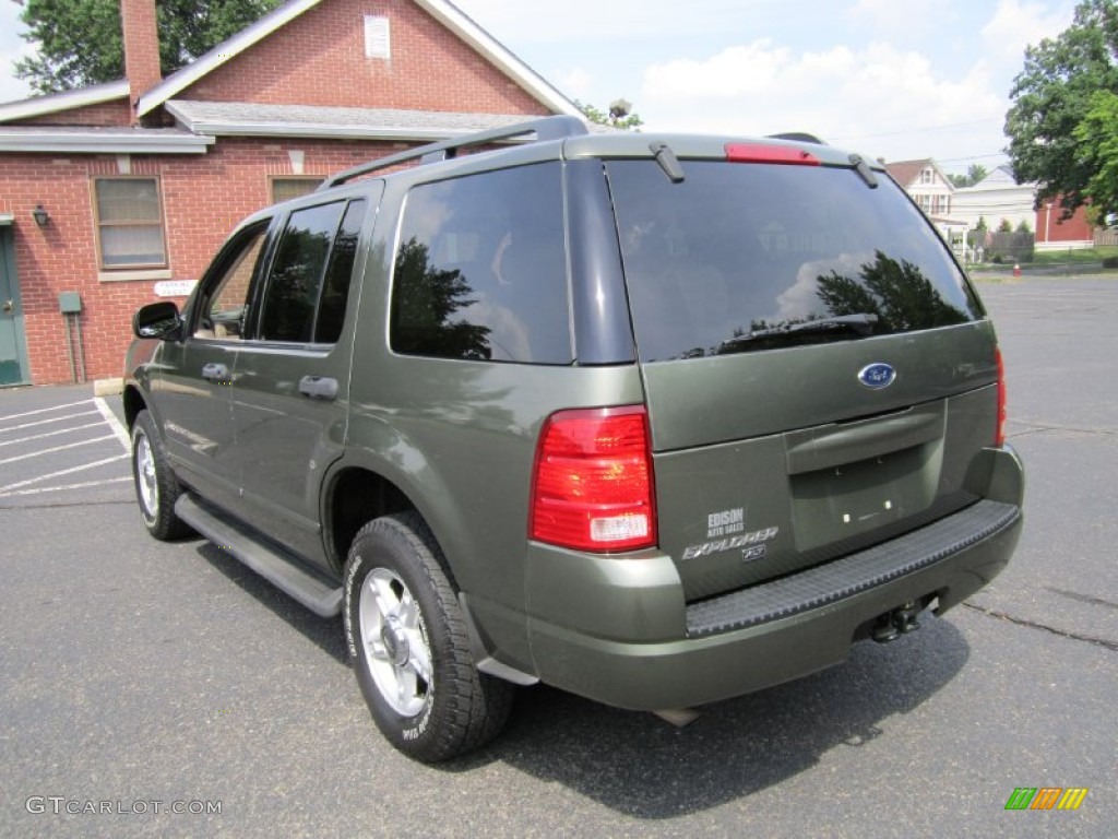 2004 Explorer XLT 4x4 - Estate Green Metallic / Medium Parchment photo #5