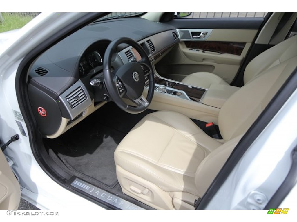 Barley/Warm Charcoal Interior 2012 Jaguar XF Standard XF Model Photo #69120686