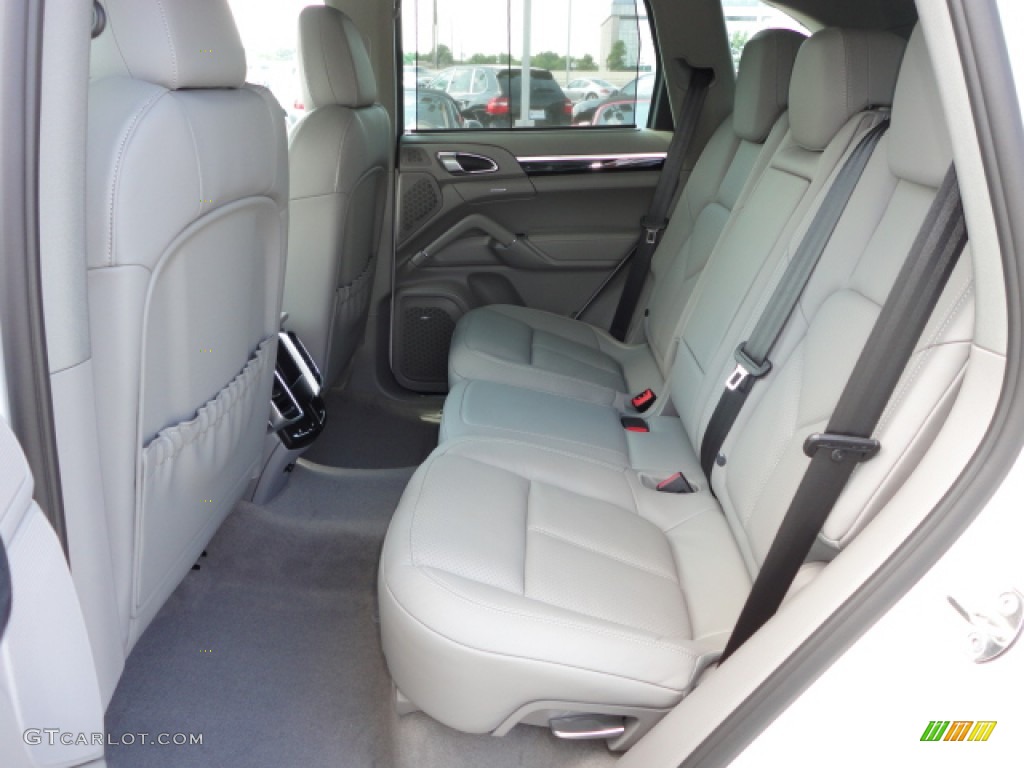 Platinum Grey Interior 2013 Porsche Cayenne S Hybrid Photo #69120719