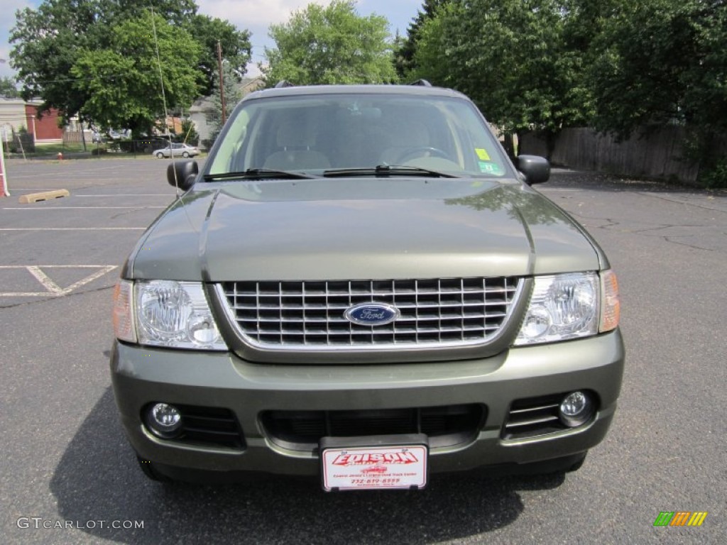 2004 Explorer XLT 4x4 - Estate Green Metallic / Medium Parchment photo #12