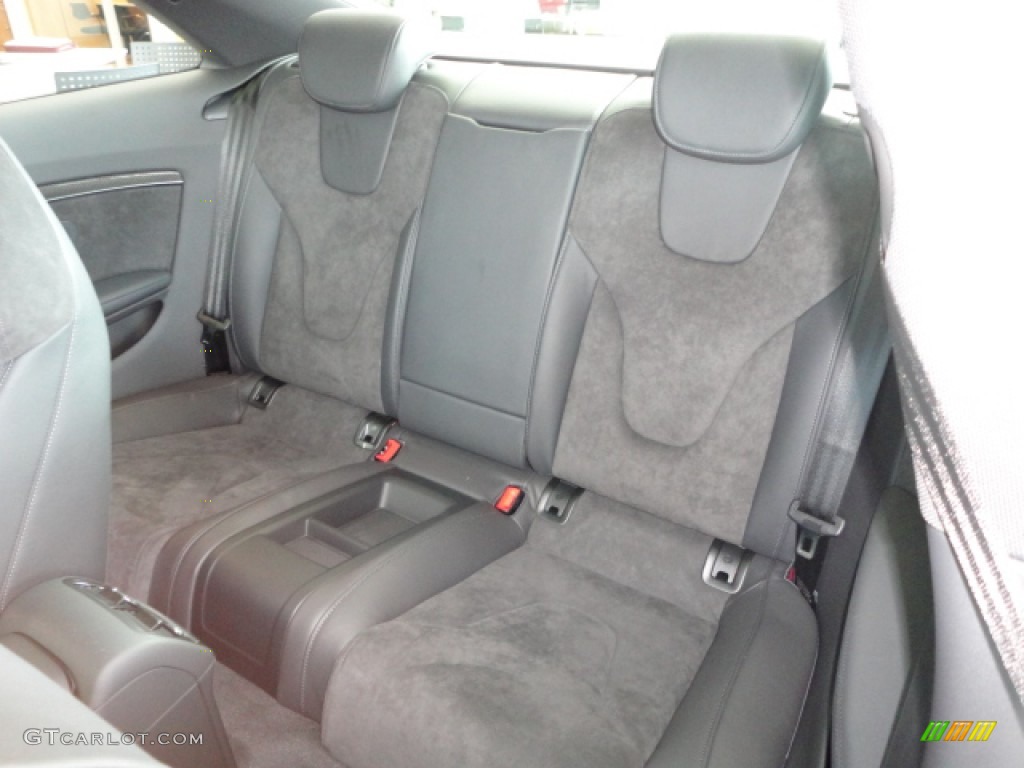 Black Fine Nappa Leather/Black Alcantara Inserts Interior 2013 Audi RS 5 4.2 FSI quattro Coupe Photo #69120926