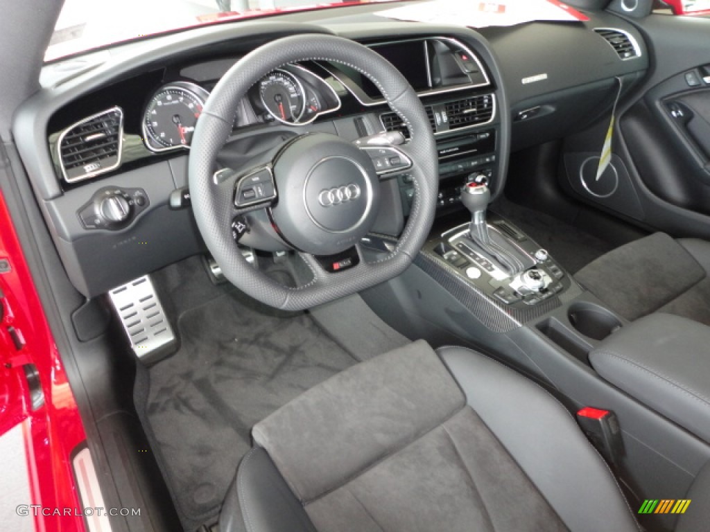 Black Fine Nappa Leather/Black Alcantara Inserts Interior 2013 Audi RS 5 4.2 FSI quattro Coupe Photo #69120934