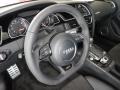 Black Fine Nappa Leather/Black Alcantara Inserts Steering Wheel Photo for 2013 Audi RS 5 #69120964