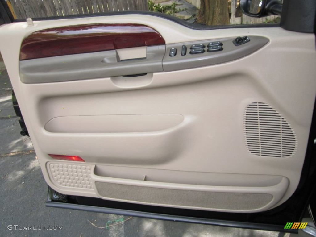 2003 Ford Excursion Eddie Bauer 4x4 Medium Parchment Door Panel Photo #69121199