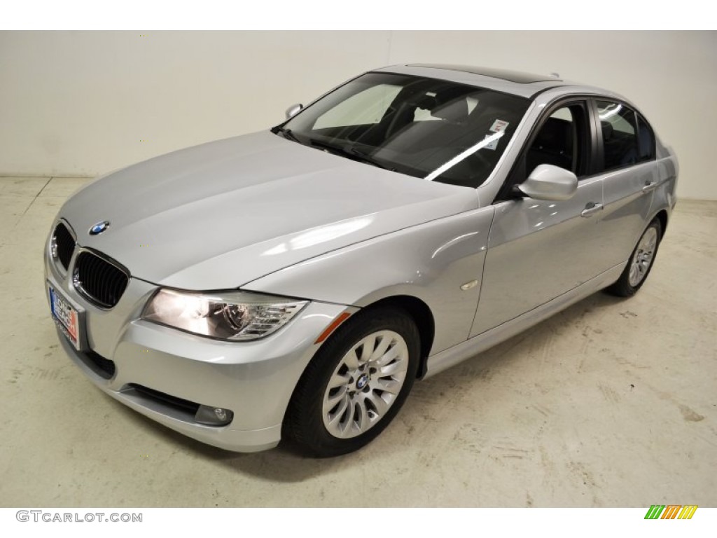 2009 3 Series 328i Sedan - Titanium Silver Metallic / Black photo #7
