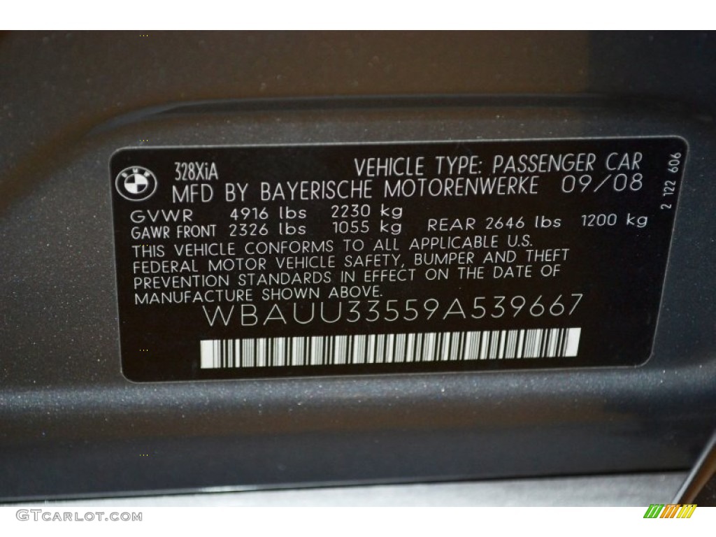 2009 3 Series 328xi Sport Wagon - Space Grey Metallic / Beige photo #10