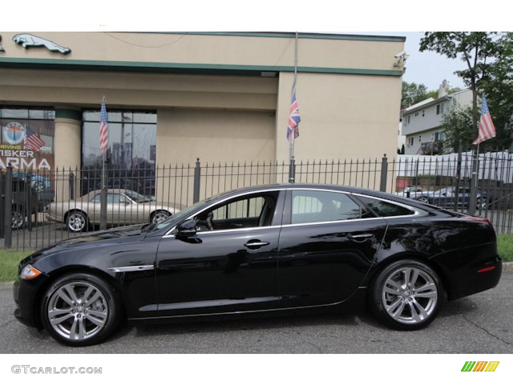 2012 XJ XJ - Midnight Black / Dove/Jet photo #3