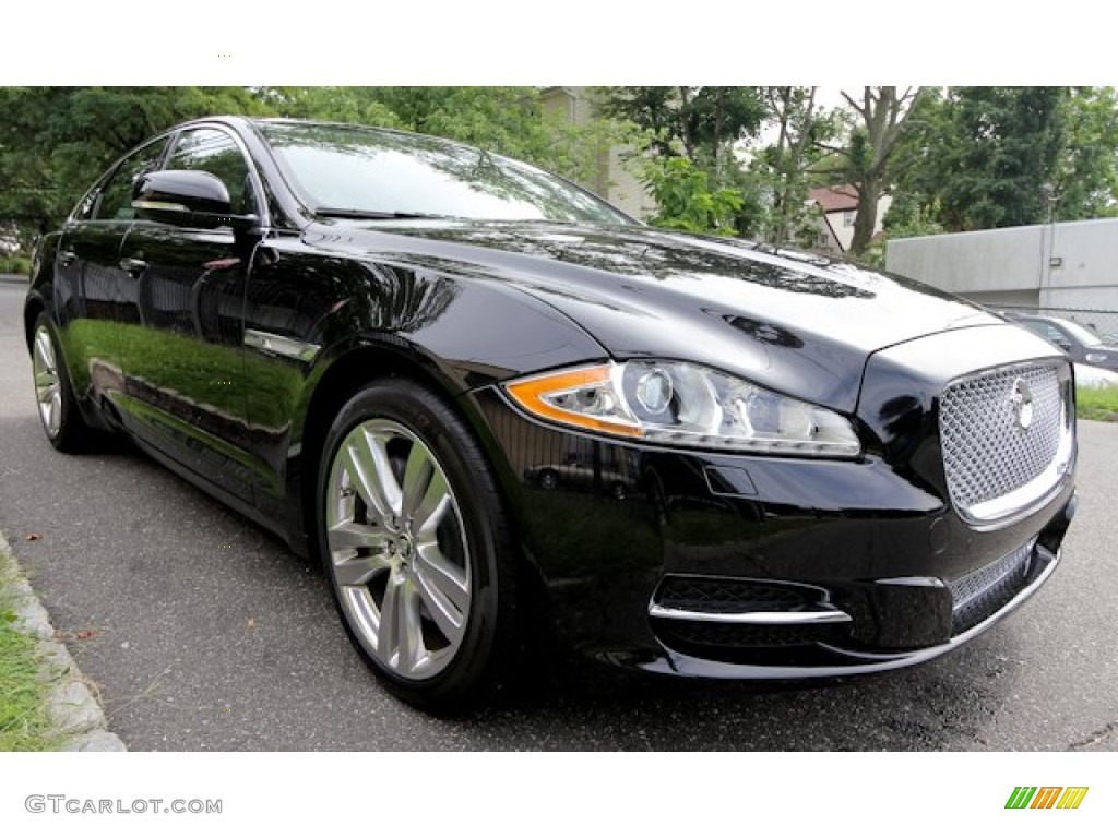2012 XJ XJ - Midnight Black / Dove/Jet photo #8