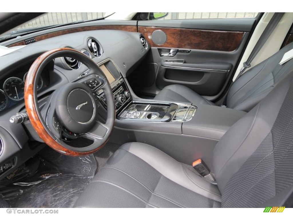 2012 XJ XJ - Midnight Black / Dove/Jet photo #15