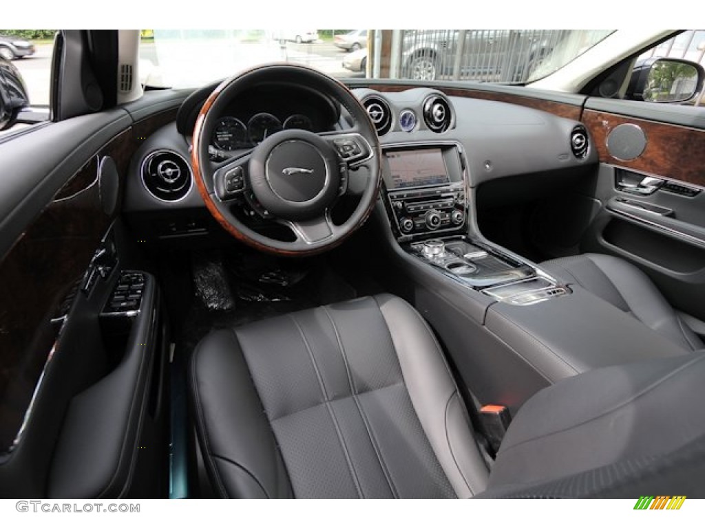 2012 XJ XJ - Midnight Black / Dove/Jet photo #16