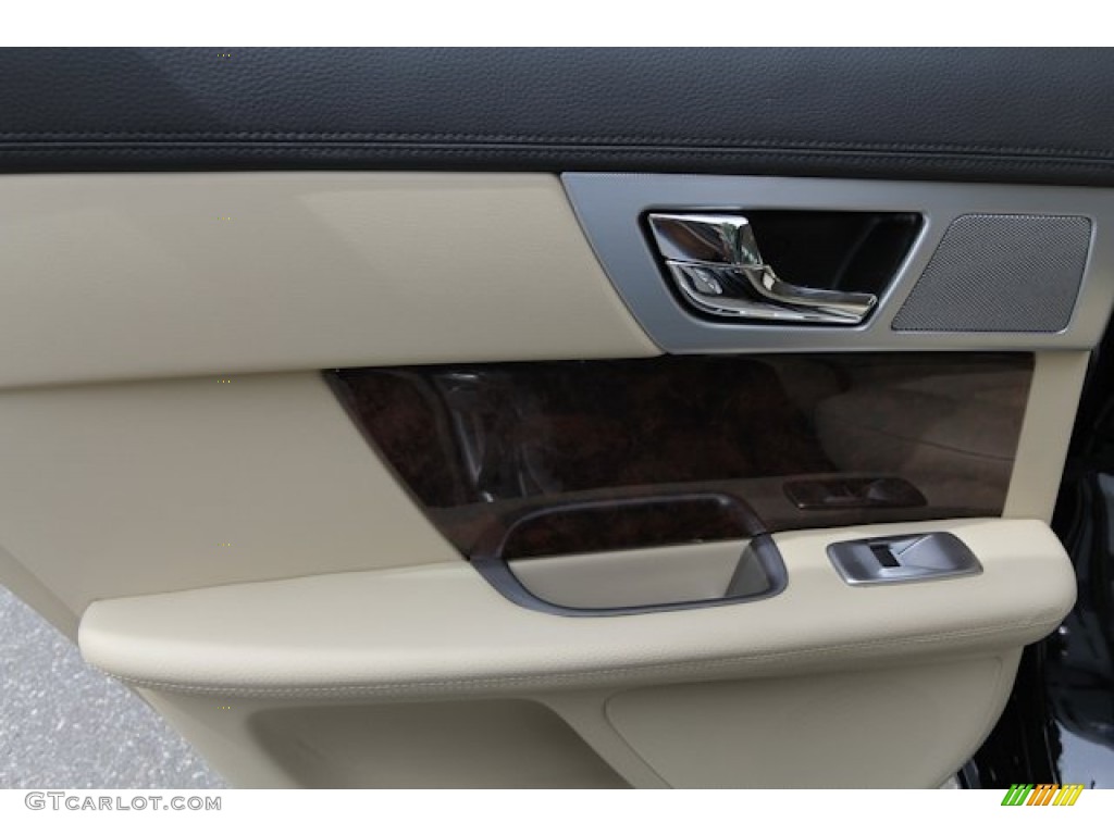 2012 Jaguar XF Standard XF Model Barley/Warm Charcoal Door Panel Photo #69122366