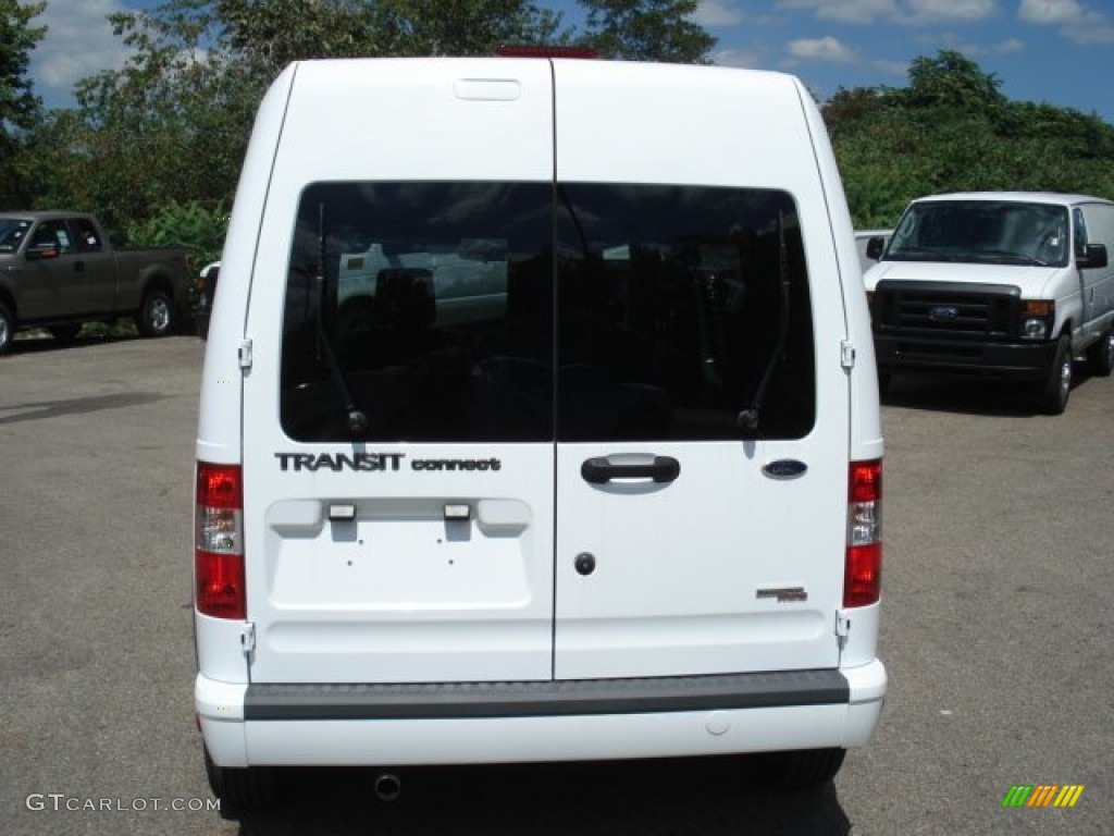 2012 Transit Connect XLT Van - Frozen White / Dark Grey photo #7