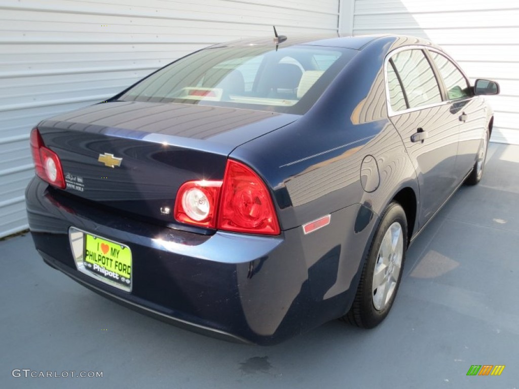 2008 Malibu LS Sedan - Imperial Blue Metallic / Titanium Gray photo #3