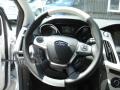 Arctic White 2013 Ford Focus Titanium Sedan Steering Wheel