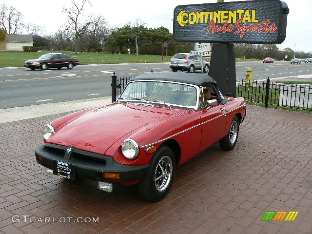 1978 MGB Roadster  - Dark Red / Tan photo #1