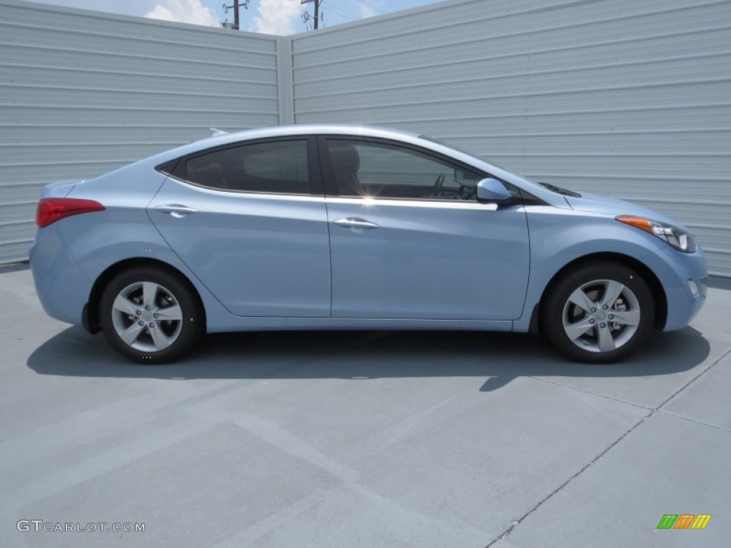 2013 Elantra GLS - Blue Sky Metallic / Beige photo #2