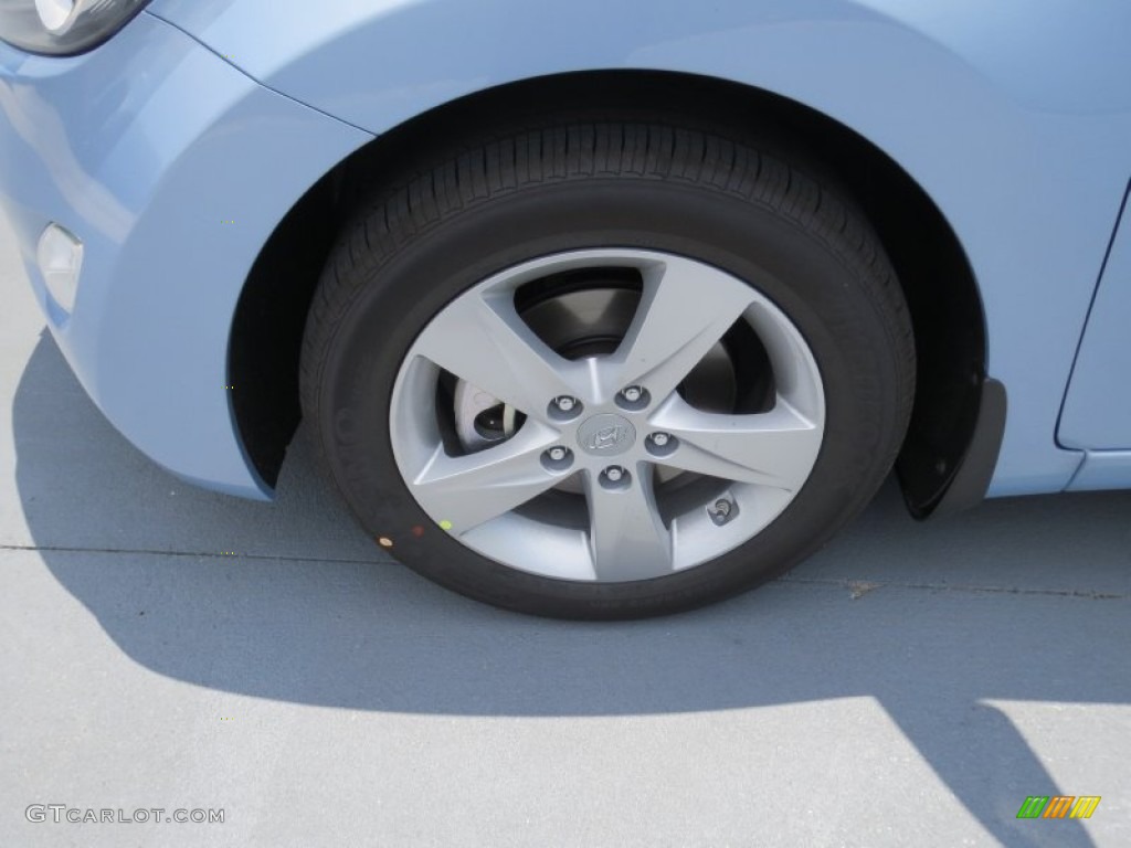 2013 Elantra GLS - Blue Sky Metallic / Beige photo #10