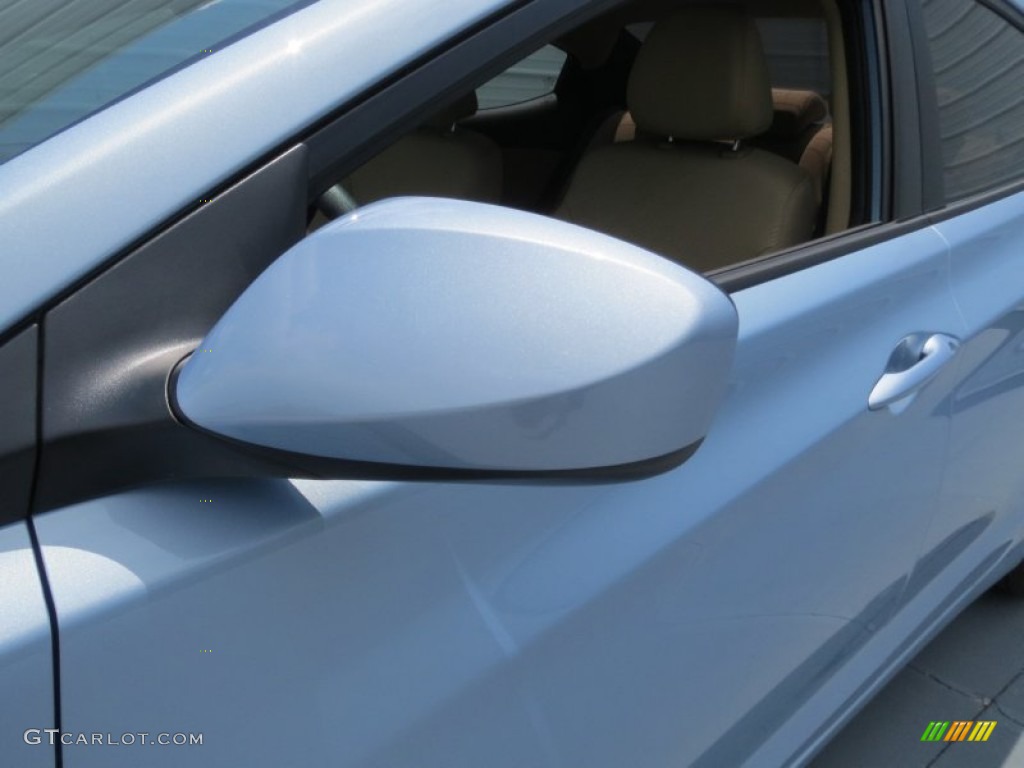 2013 Elantra GLS - Blue Sky Metallic / Beige photo #11