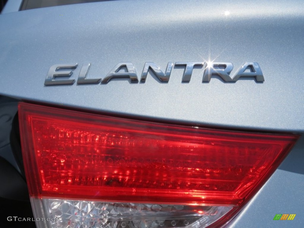 2013 Elantra GLS - Blue Sky Metallic / Beige photo #13