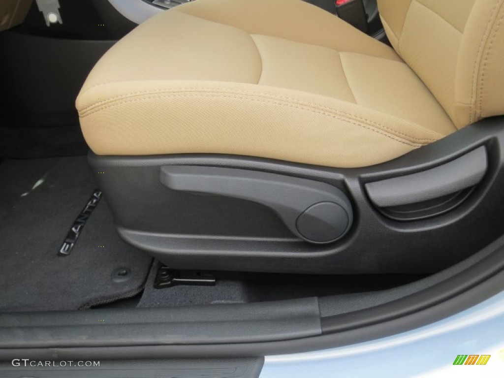 2013 Elantra GLS - Blue Sky Metallic / Beige photo #22