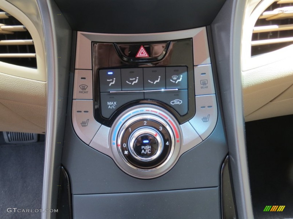 2013 Elantra GLS - Blue Sky Metallic / Beige photo #26