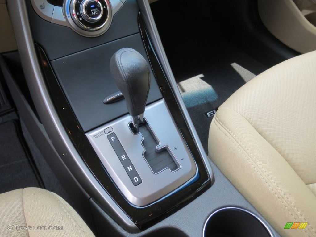 2013 Elantra GLS - Blue Sky Metallic / Beige photo #27