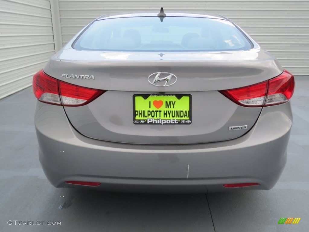 2013 Elantra Limited - Titanium Gray Metallic / Gray photo #4
