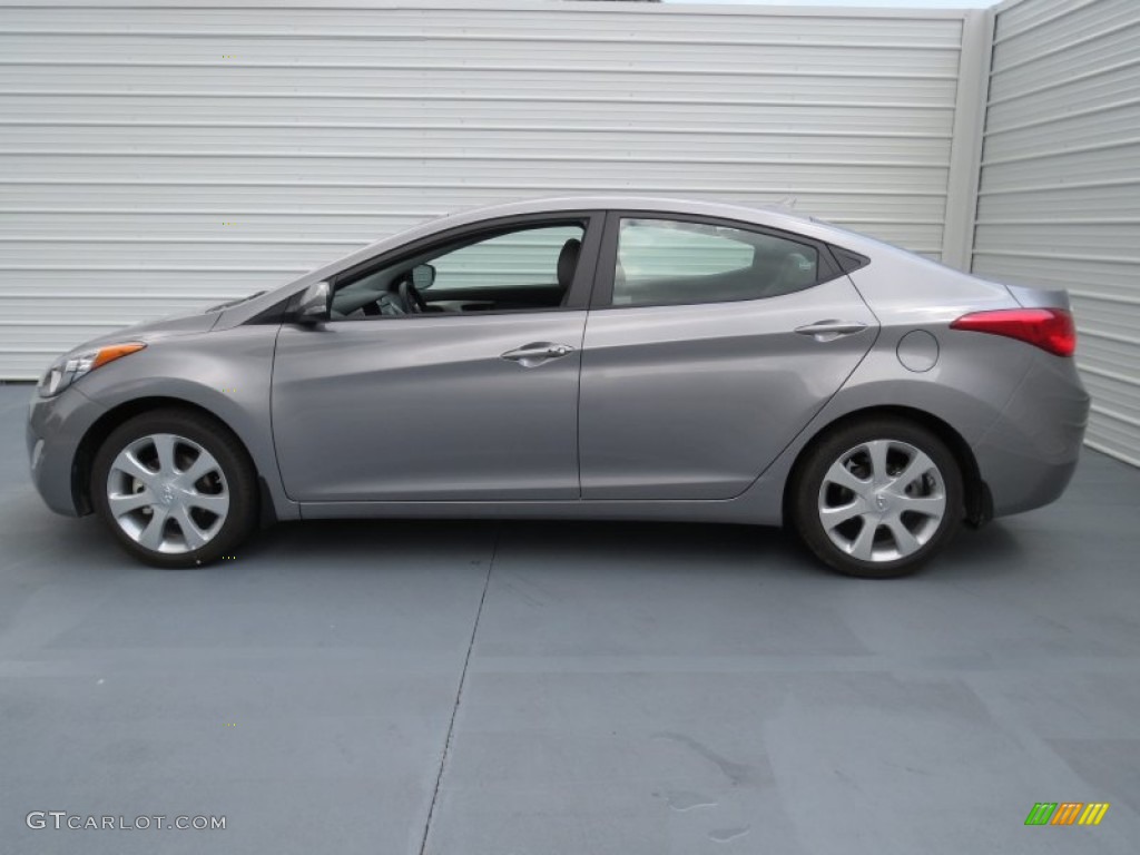2013 Elantra Limited - Titanium Gray Metallic / Gray photo #5