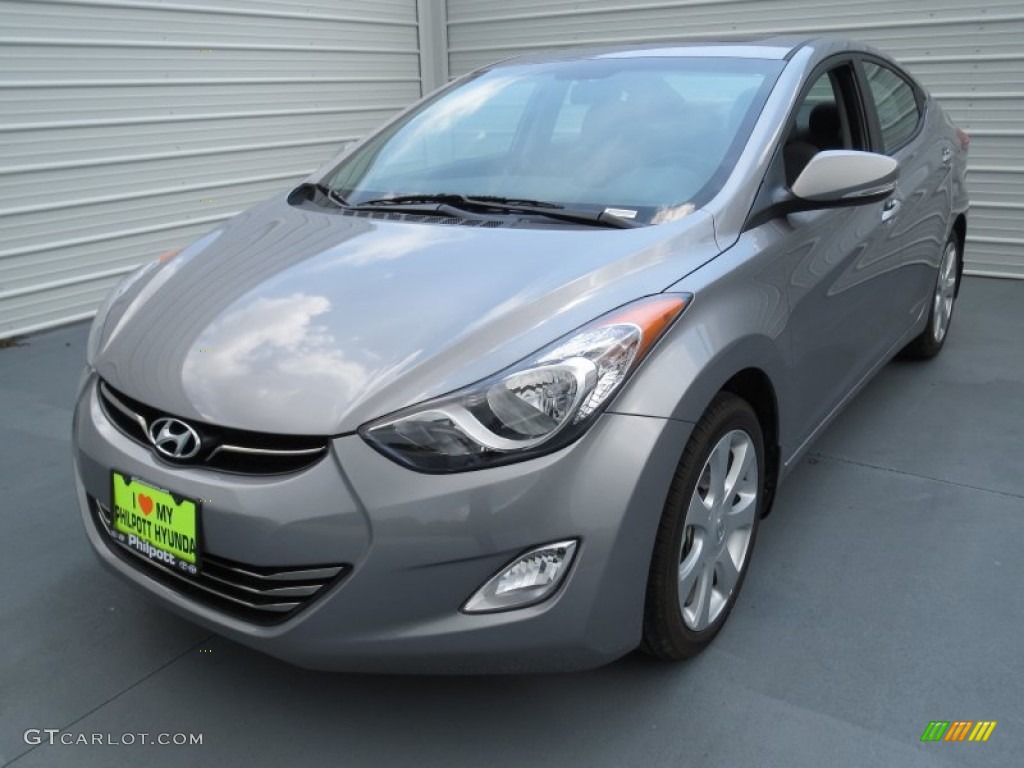 2013 Elantra Limited - Titanium Gray Metallic / Gray photo #6