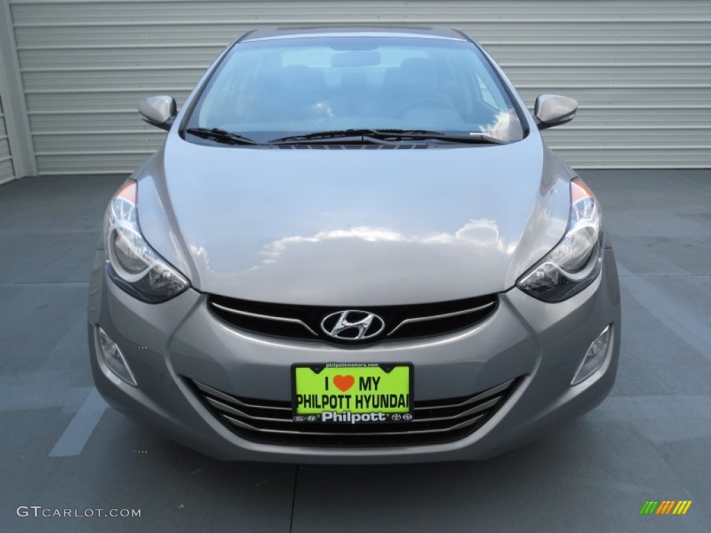 2013 Elantra Limited - Titanium Gray Metallic / Gray photo #7