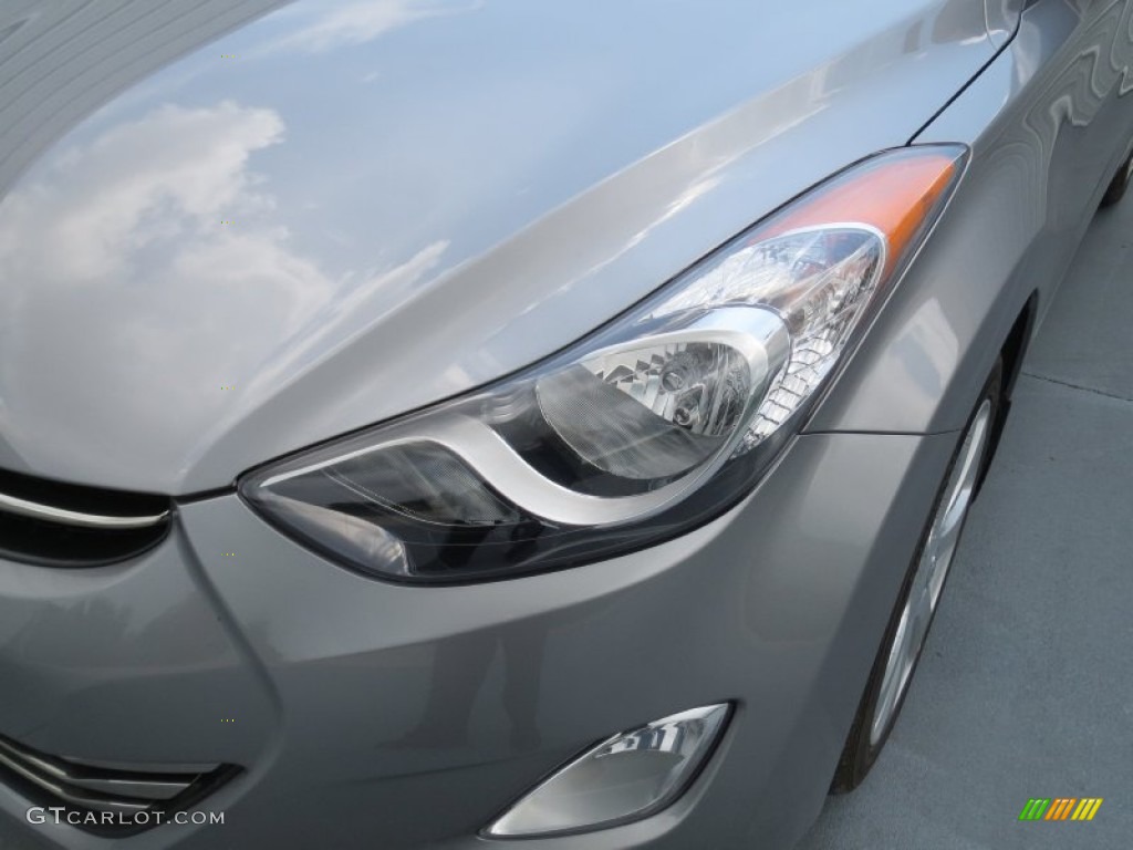 2013 Elantra Limited - Titanium Gray Metallic / Gray photo #8
