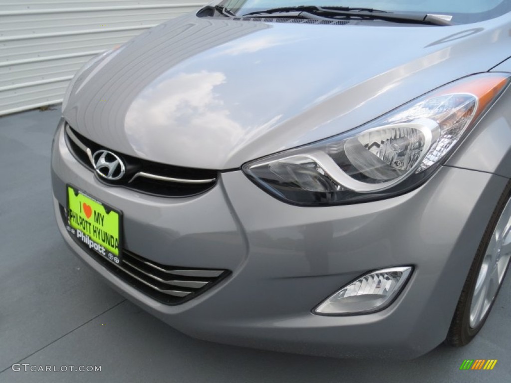 2013 Elantra Limited - Titanium Gray Metallic / Gray photo #9