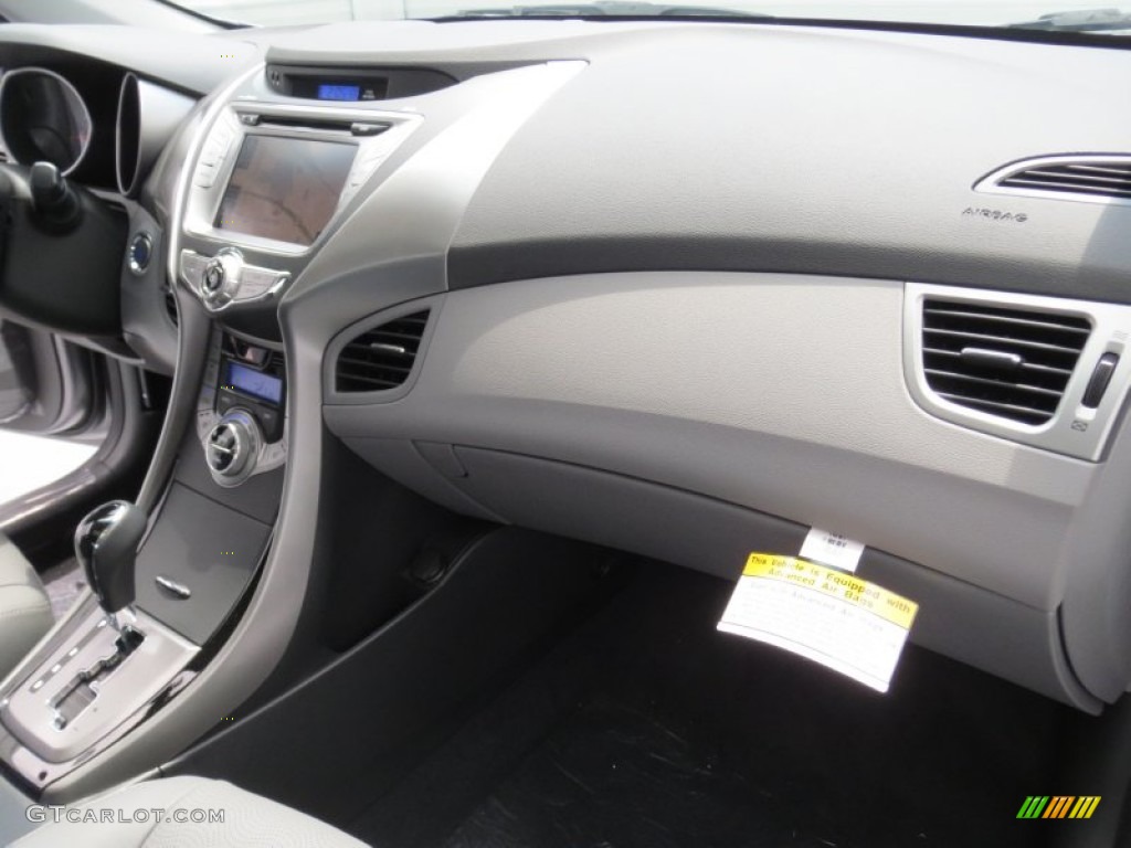 2013 Elantra Limited - Titanium Gray Metallic / Gray photo #17
