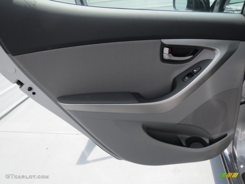 2013 Elantra Limited - Titanium Gray Metallic / Gray photo #18
