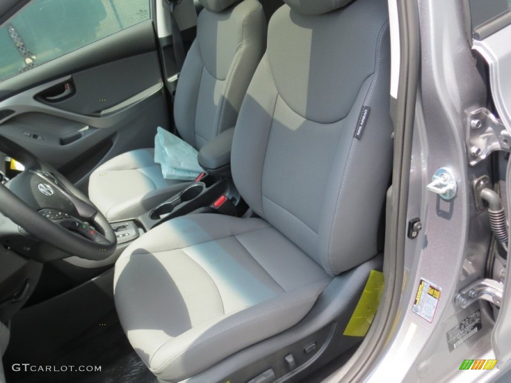 2013 Elantra Limited - Titanium Gray Metallic / Gray photo #23