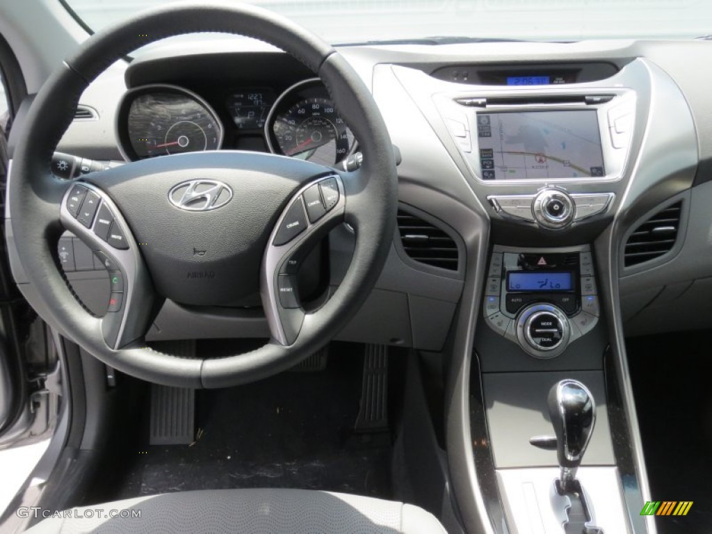 2013 Elantra Limited - Titanium Gray Metallic / Gray photo #26