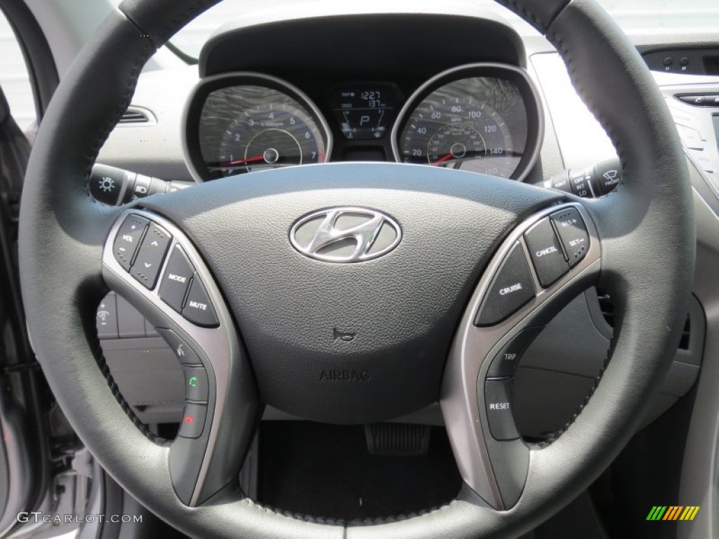 2013 Elantra Limited - Titanium Gray Metallic / Gray photo #32