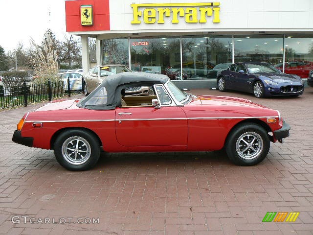 1978 MGB Roadster  - Dark Red / Tan photo #4