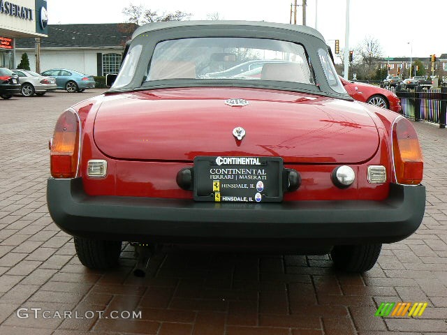 1978 MGB Roadster  - Dark Red / Tan photo #5